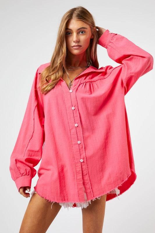 Relaxed Fit Cotton Shirt Shirts & Tops