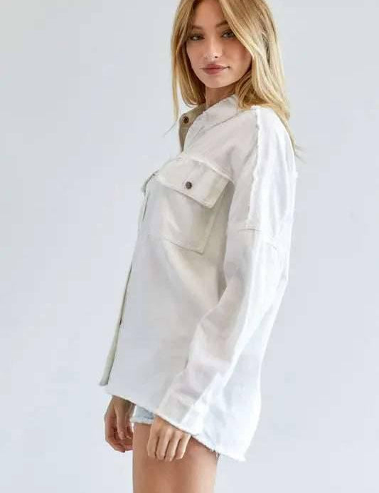 Button Down Cotton Shirt Shirts & Tops