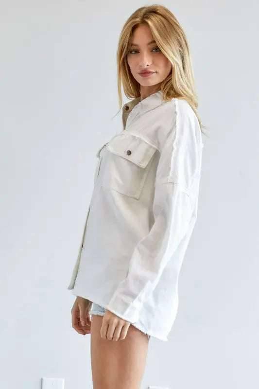 Button Down Cotton Shirt Shirts & Tops