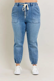 Judy Blue Full Size High Waist Denim Jogger | Jeans Daverri Fashions