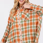SAGE + FIG Side Slit Plaid Button Down Long Sleeve Shirt Shirts