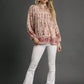Umgee Floral Boho Peasant Blouse - DAVERRI FASHIONS