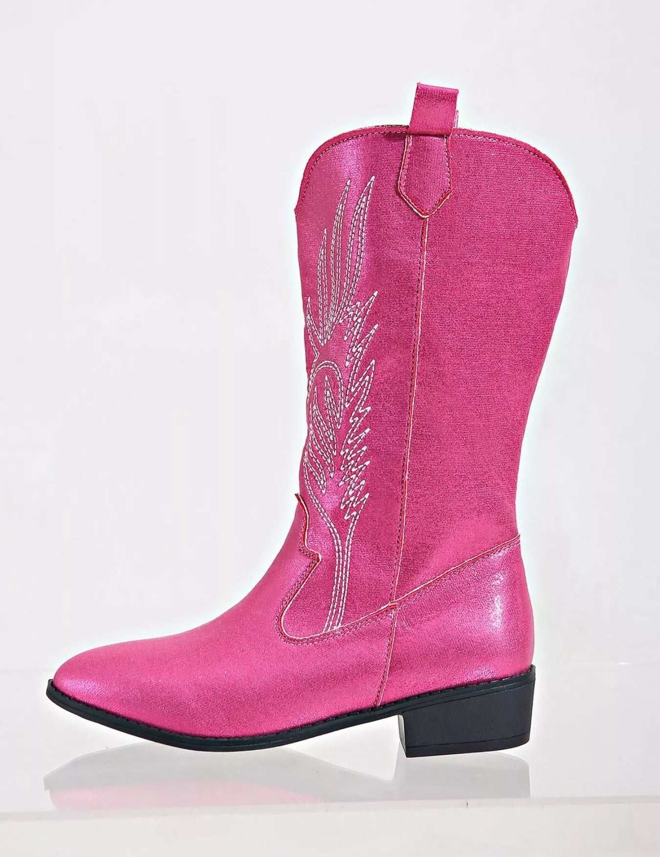 Embroidered Block Heels Boots | Boots Daverri Fashions