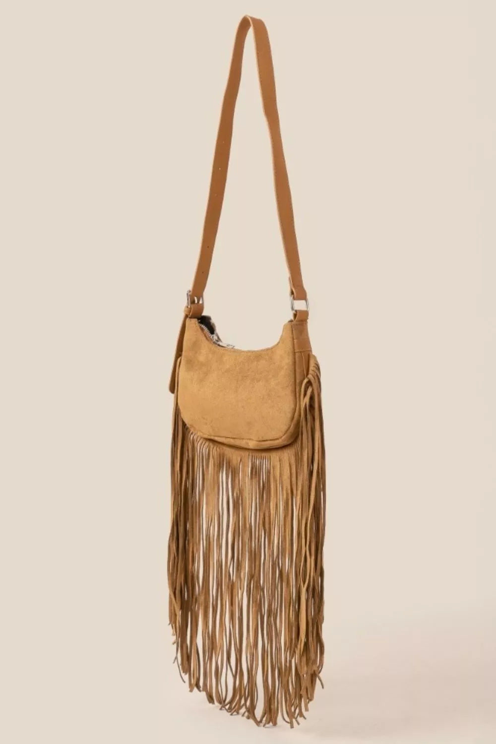 Suede Fringe Crossbody Bag | Crossbody Bags Daverri Fashions