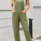 Lovelet V-Neck Wide Strap Overalls - DAVERRI FASHIONS