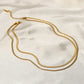 18K Gold-Plated Double-Layered Necklace - DAVERRI FASHIONS