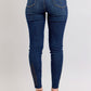 Judy Blue Full Size Embroidered High Rise Skinny Jeans Plus Size - DAVERRI FASHIONS