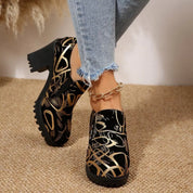 Round Toe Block Heels Pumps | Shoes Daverri Fashions