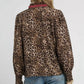 Umgee Ruffle Trim Leopard Print Shirt - DAVERRI FASHIONS