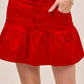 SO ME Ruffled Hem Game Day Mini Skirt Skirts