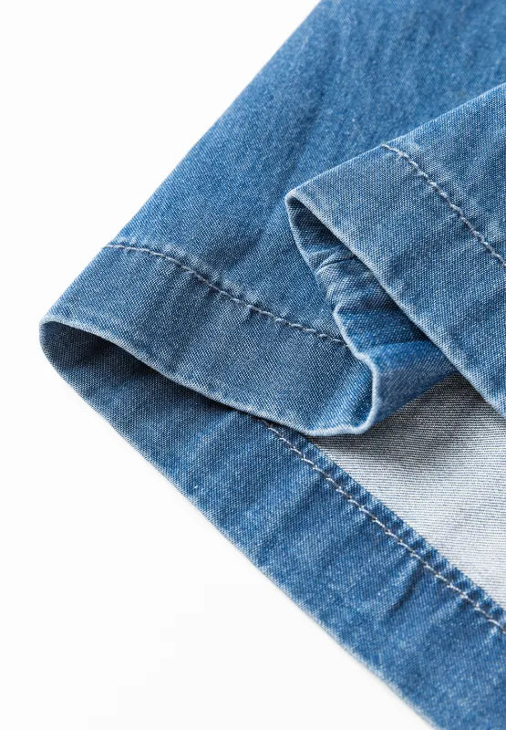 Smocked Wide Leg Jeans | Jeans Daverri Fashions