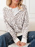 Leopard Drop Shoulder Chunky Knitted Cardigan - DAVERRI FASHIONS