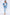 American Bazi Full Size Painted Back Distressed Denim Jacket