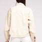POL Oversized Frayed Edge Shacket Shackets