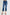 RISEN High Rise Ankle Straight Cuffed Jeans Dark Jeans