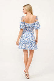And The Why Off Shoulder Bubble Sleeve Dress | Mini Dresses Daverri Fashions