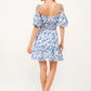 And The Why Off Shoulder Bubble Sleeve Dress Mini Dresses