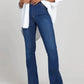 Full Size High-Waisted Flare Jeans Plus Size - DAVERRI FASHIONS
