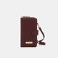 Nicole Lee USA 2 Piece Phone Case Crossbody Wallet Wine One Size Wallets