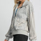 Umgee Two-Way Jacquard Zip-Up Jacket