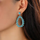 Artificial Turquoise Earrings - DAVERRI FASHIONS