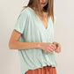 HYFVE Short Sleeve Surplice Top Short Sleeve Tops