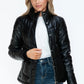 Snobbish Pocketed Zip Up Turtleneck Puffer Jacket M Jackets