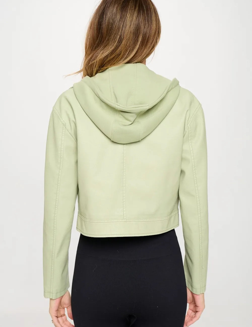 Coalition LA Snap Down Cropped Hooded Jacket | Jackets Daverri Fashions