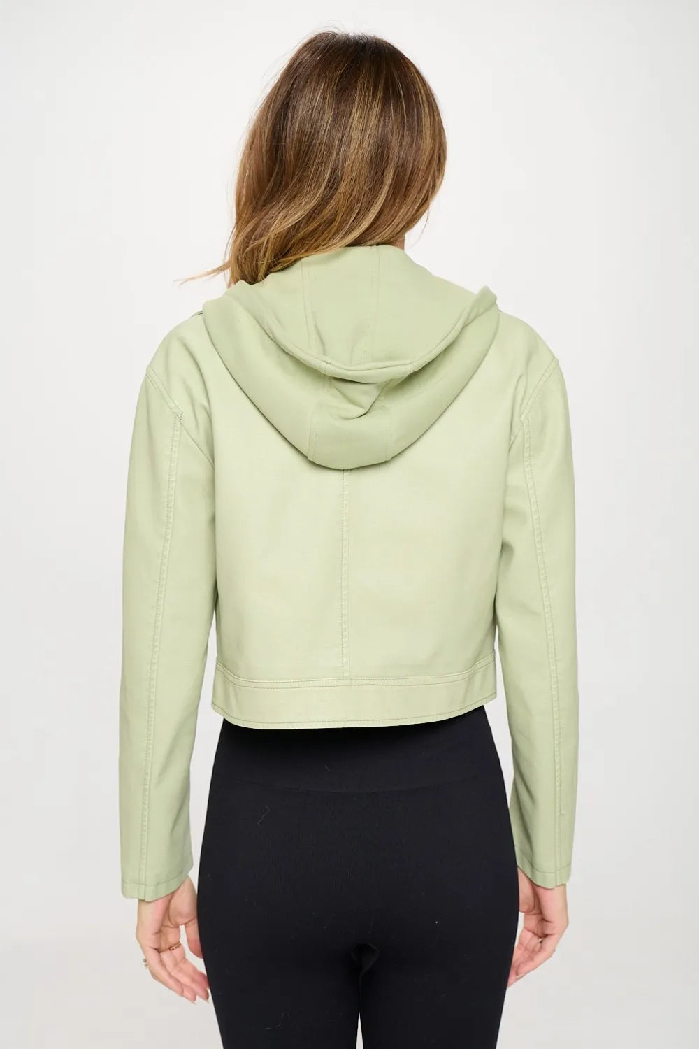 Coalition LA Snap Down Cropped Hooded Jacket Jackets