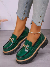 Round Toe Platform Loafers | Shoes Daverri Fashions