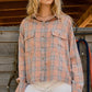 And The Why Full Size Plaid Button Up Raw Hem Shirt Pink Shirts