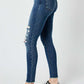 Judy Blue Full Size High Waist Distressed Skinny Jeans - DAVERRI FASHIONS