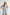 MABLE Off Shoulder Ruffle Detail Denim Romper Lt Denim M Rompers