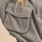Aemi + Co Exposed Seam Half Zip Sweatshirt with Pockets - DAVERRI FASHIONS