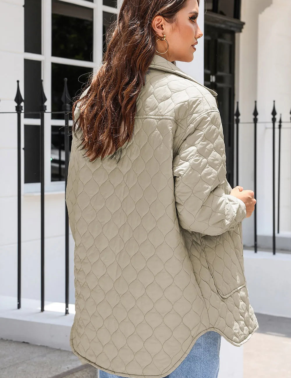 Snap Down Collared Winter Coat | Coats Daverri Fashions