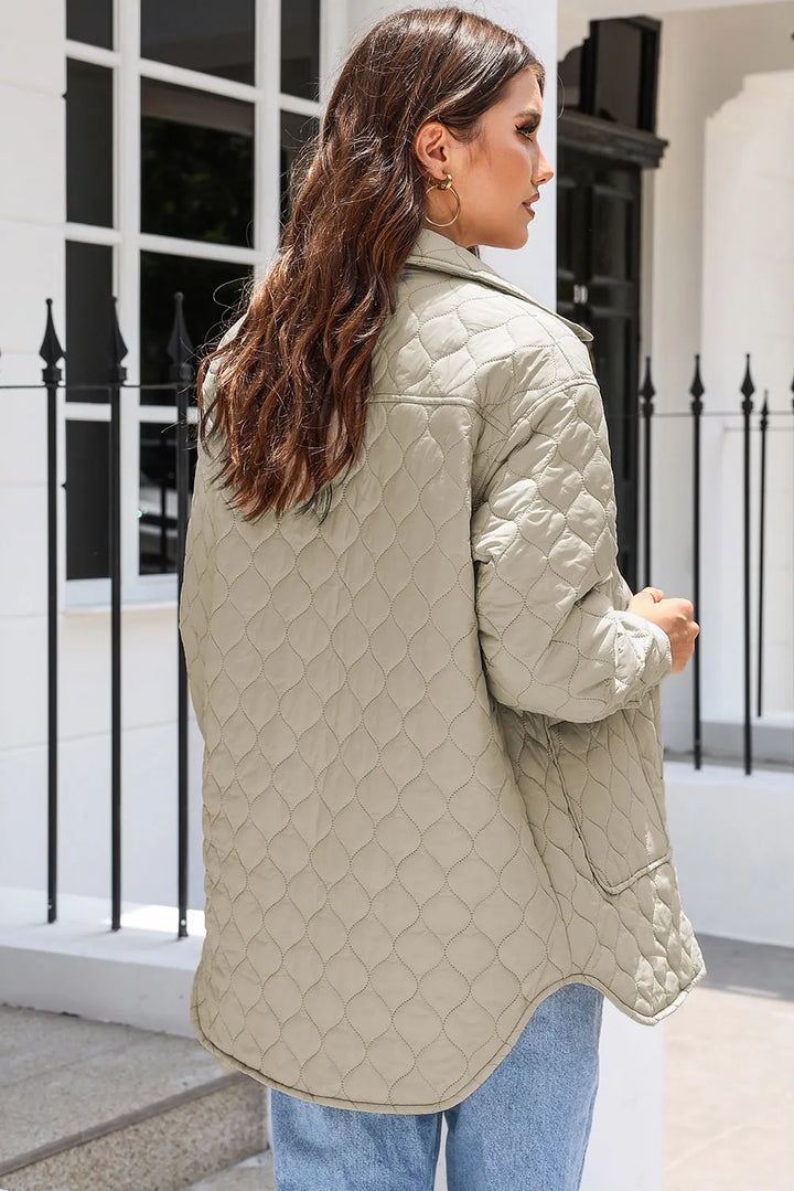 Snap Down Collared Winter Coat | Coats Daverri Fashions