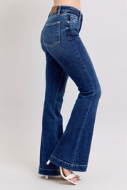 Judy Blue High Rise Flare Jeans with Pockets | Jeans Daverri Fashions