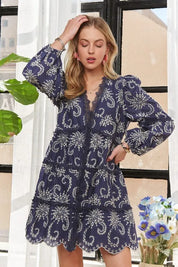 ADORA Puff Sleeve Floral Dress | Mini Dresses Daverri Fashions
