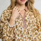 Umgee Leopard Print Tiered Mini Dress - DAVERRI FASHIONS