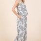 Mittoshop paisley print cami and pants set in white and gray