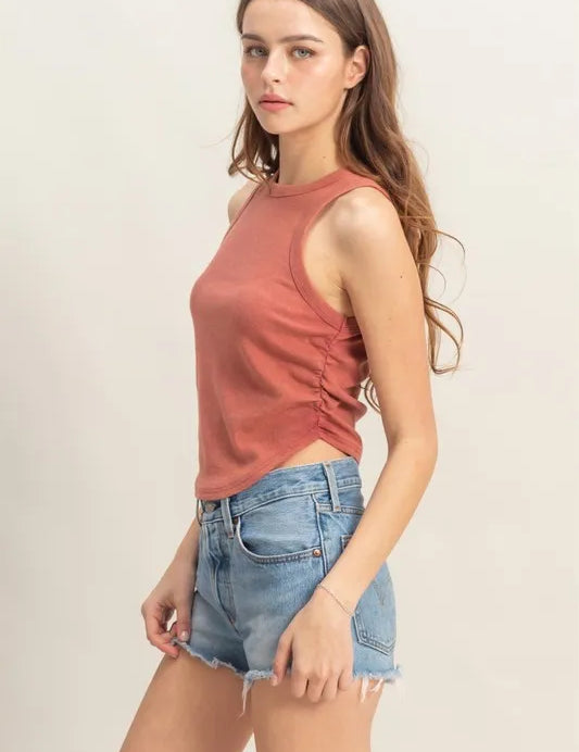 HYFVE Mineral Wash Rib Knit Tank | Daverri Fashions