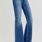 RISEN Full Size Low Rise Flare Jeans with Pockets - DAVERRI FASHIONS