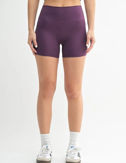 MERLOT S MONO B Venice Cloud Light Contour Biker Shorts | Daverri Fashions