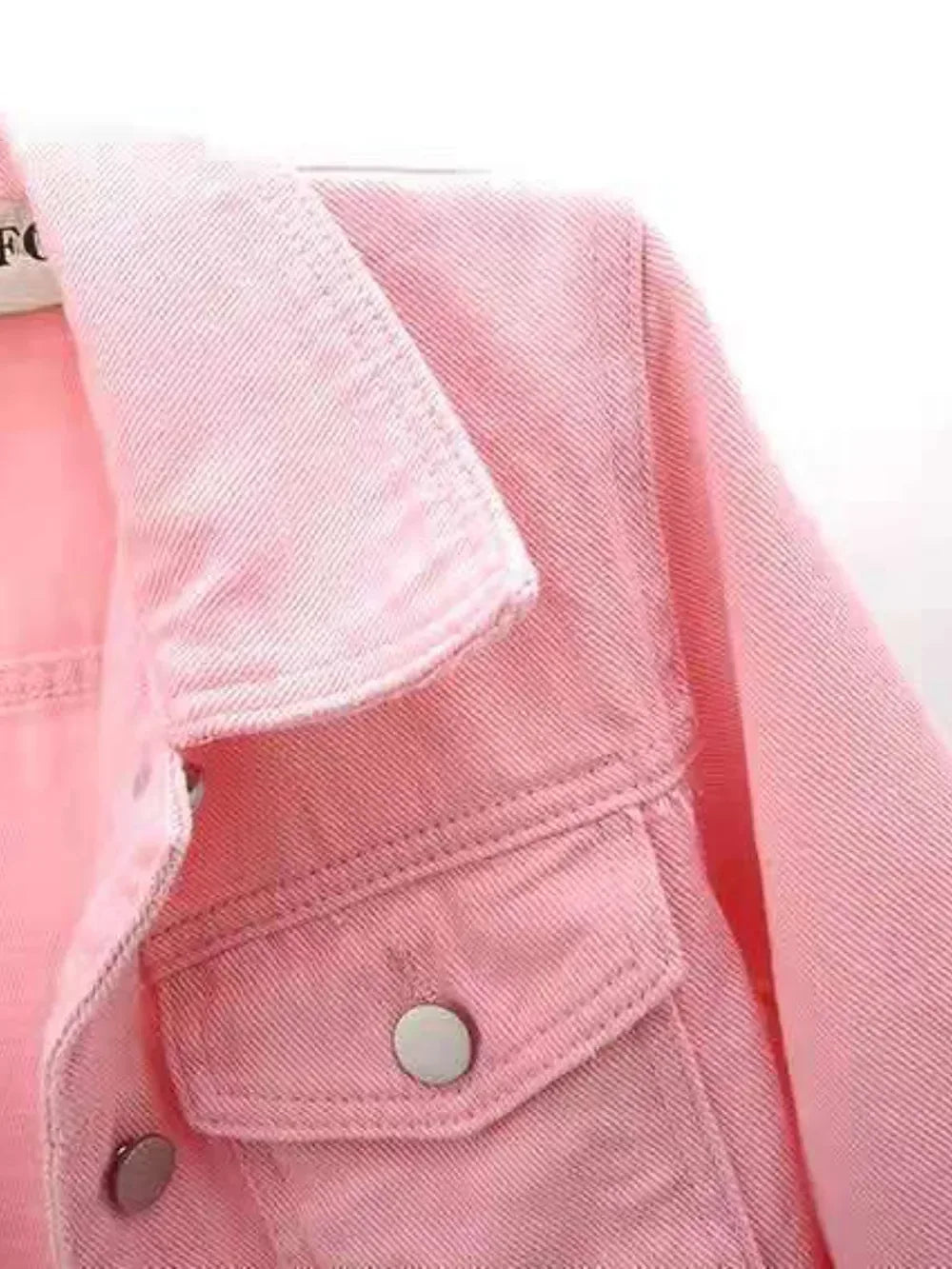 Full Size Cropped Denim Jacket Plus Size - DAVERRI FASHIONS