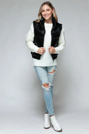 Snobbish Fine Fur Lining Quilted Vest | Vest Jackets Daverri Fashions