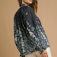 Umgee Full Size Floral Vine Print Blouse with Balloon Sleeves Plus Size