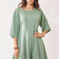 Davi & Dani Solid Draped Sleeve Ties Back Skort Romper Rompers