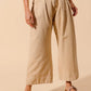 SO ME Mid Rise Wide Leg Chino Pants With Pockets Pants
