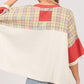 SAGE + FIG Round Neck Plaid Star Patch T-Shirt T-Shirts