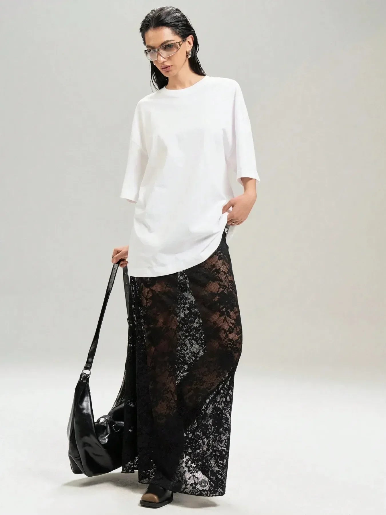 Lace Maxi Skirt - DAVERRI FASHIONS